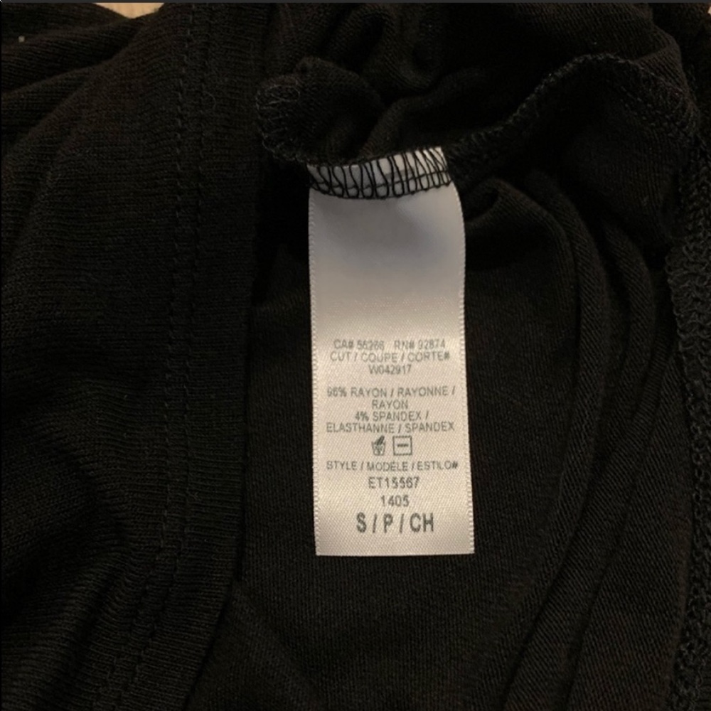 Ella Moss Icon Short Sleeve Tee Shirt Top Black - Picture 7 of 12
